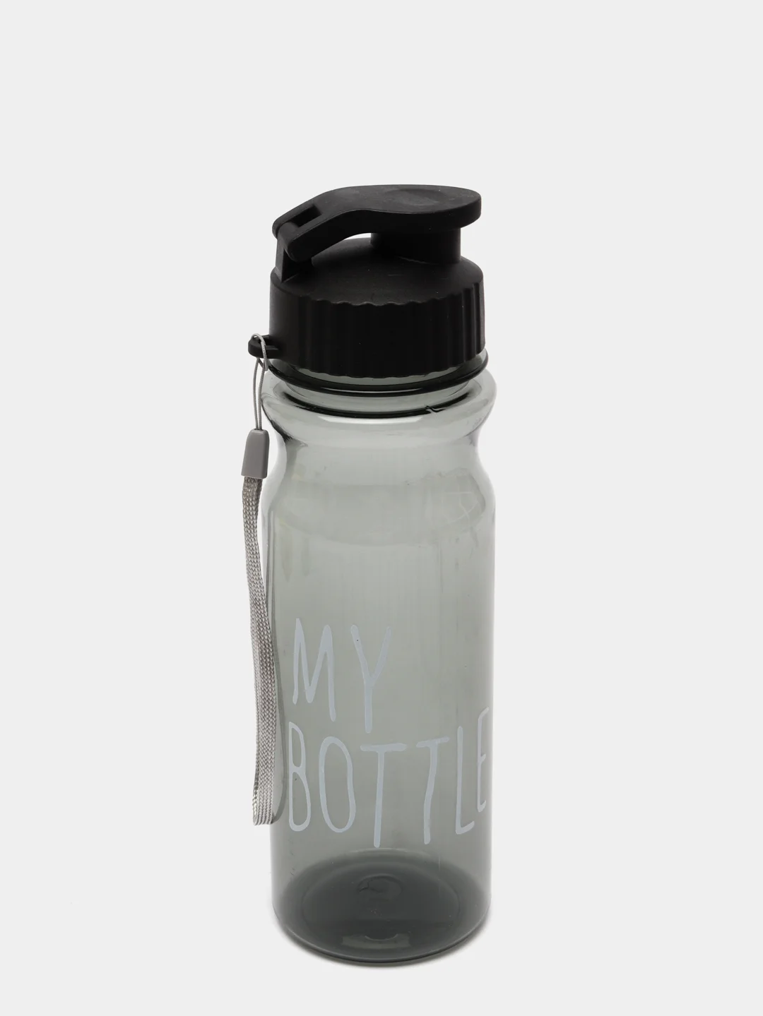 Черный бутылка для воды "My bottle", 500 мл, 6.5 х 22 см
