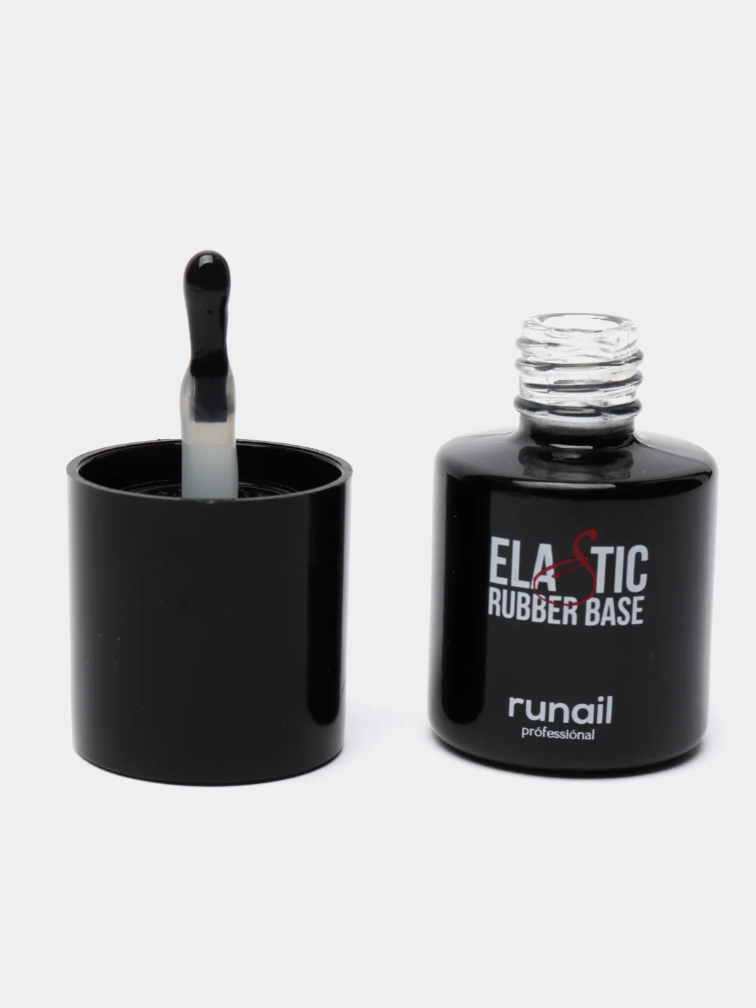 Набор база для гель лака каучуковая Elastic, пилка баф Runail Professional