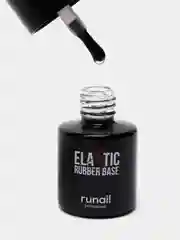 Набор база для гель лака каучуковая Elastic, пилка баф Runail Professional