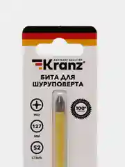 Бита для шуруповерта KRANZ PH2 25-150 мм, сталь S2, магнитная