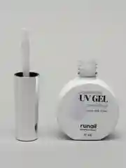 Белый уф гель для наращивания/Цветной жидкий уф гель/Гель лак Runail Professional, 15 мл