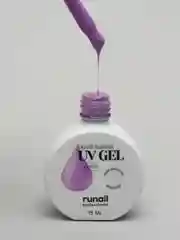 Лавандовый уф гель для наращивания/Цветной жидкий уф гель/Гель лак Runail Professional, 15 мл