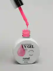 Конфетный уф гель для наращивания/Цветной жидкий уф гель/Гель лак Runail Professional, 15 мл