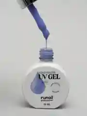 Сиреневый уф гель для наращивания/Цветной жидкий уф гель/Гель лак Runail Professional, 15 мл