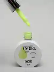 Лимонный уф гель для наращивания/Цветной жидкий уф гель/Гель лак Runail Professional, 15 мл