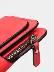 Красный кошелек женский  Baellerry из замшевой экокожи, 10 цветов