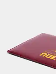 Тёмно-бордовый обложка для проездного
