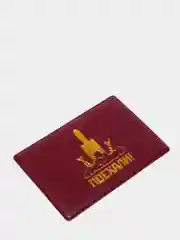 Тёмно-бордовый обложка для проездного