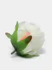 Кремовый цветы искусственные, зелень