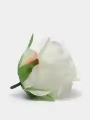 Кремовый цветы искусственные, зелень