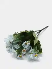Желтый цветы искусственные, зелень