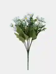 Желтый цветы искусственные, зелень