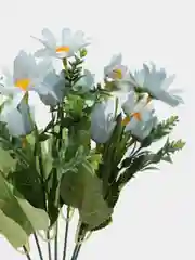 Желтый цветы искусственные, зелень
