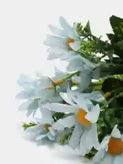 Желтый цветы искусственные, зелень