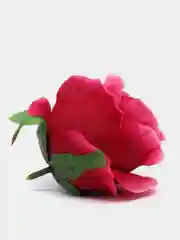 Красный цветы искусственные, зелень