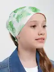 Косынка на резинке "Листочки", хлопок