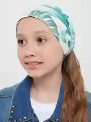 Косынка на резинке "Пальмы", хлопок