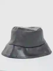 Черный панама женская демисезонная, экокожа