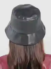 Черный панама женская демисезонная, экокожа