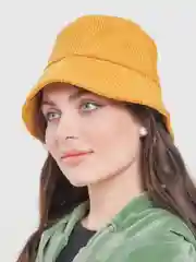 Желтый панама вельветовая