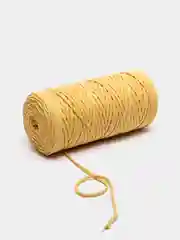 Желтый хлопковый шнур 200 м, 4 мм