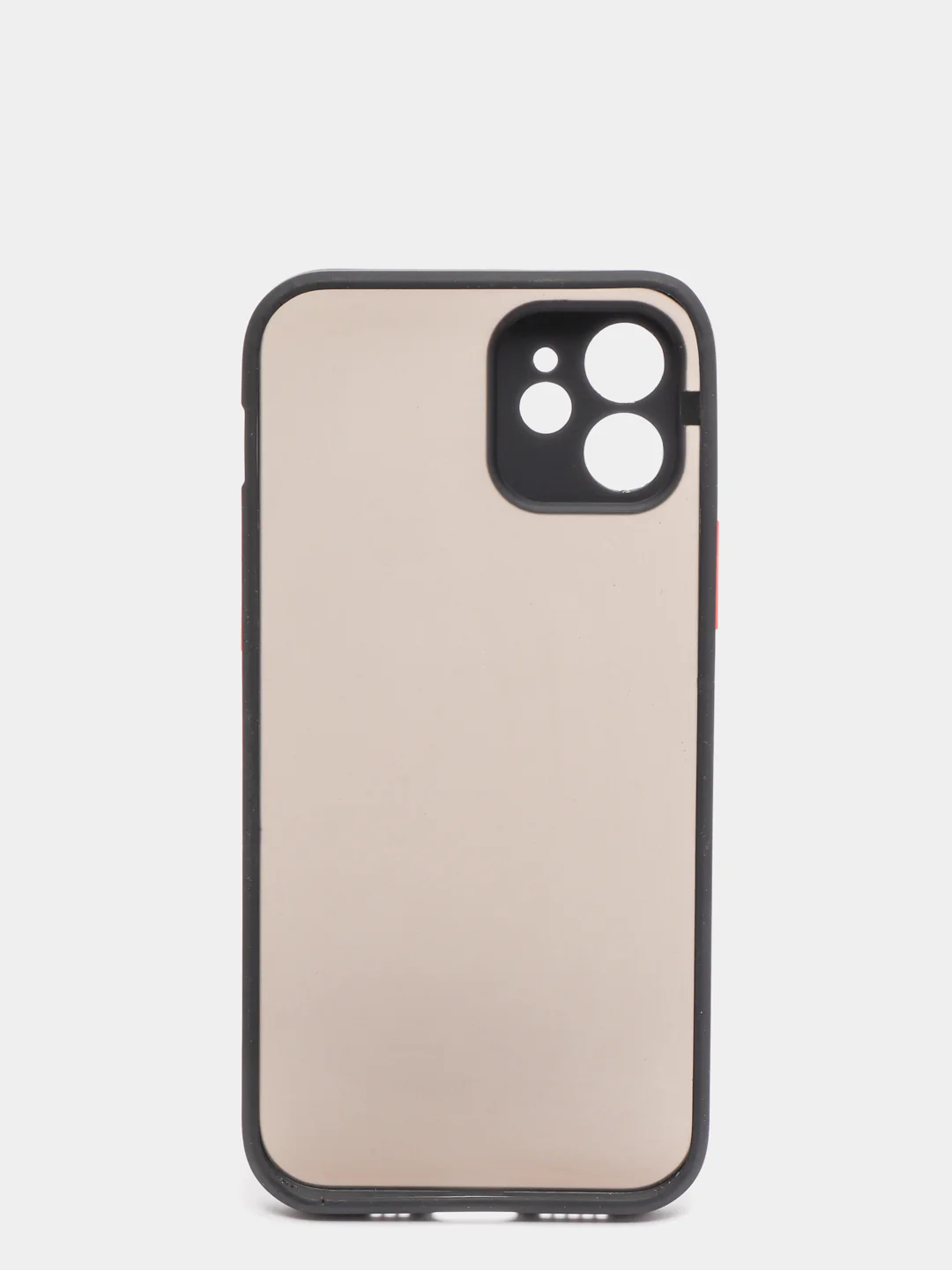 Черный чехол iPhone 12 матовый