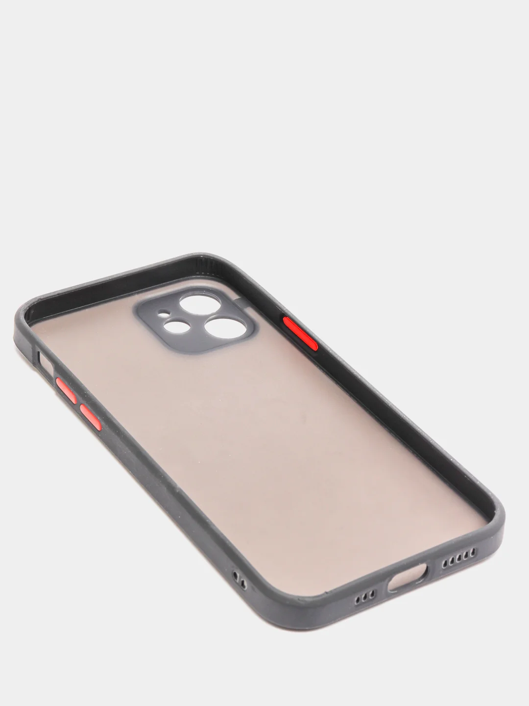 Черный чехол iPhone 12 матовый