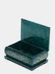 Зеленый шкатулка для хранения ювелирных украшений