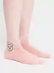 Коралловый меланж женские носки со стразами