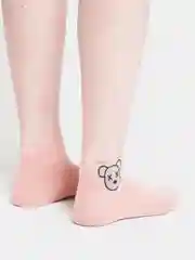 Коралловый меланж женские носки со стразами