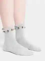 Серый металлик женские носки