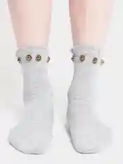 Серый металлик женские носки