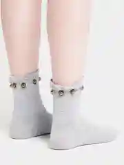 Серый металлик женские носки