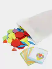 Оранжевый детская деревянная игрушка Мозаика Геоанимо