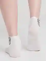 Белый женские носки со стразами