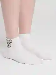 Белый женские носки со стразами