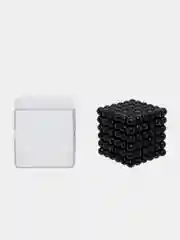 Головоломка магнитная Magnetic Cube, черный, 216 шариков, 5 мм