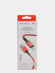 Красный кабель зарядный BOROFONE BX54 (1m, Micro-USB/Type-C/Lightning) для Android и Apple iPhone
