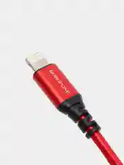 Красный кабель зарядный BOROFONE BX54 (1m, Micro-USB/Type-C/Lightning) для Android и Apple iPhone