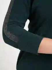 Тёмно-зелёный женское платье (50-60)