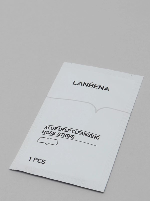 Lanbena Полоска-пластырь для глубокого очищения носа с алоэ вера