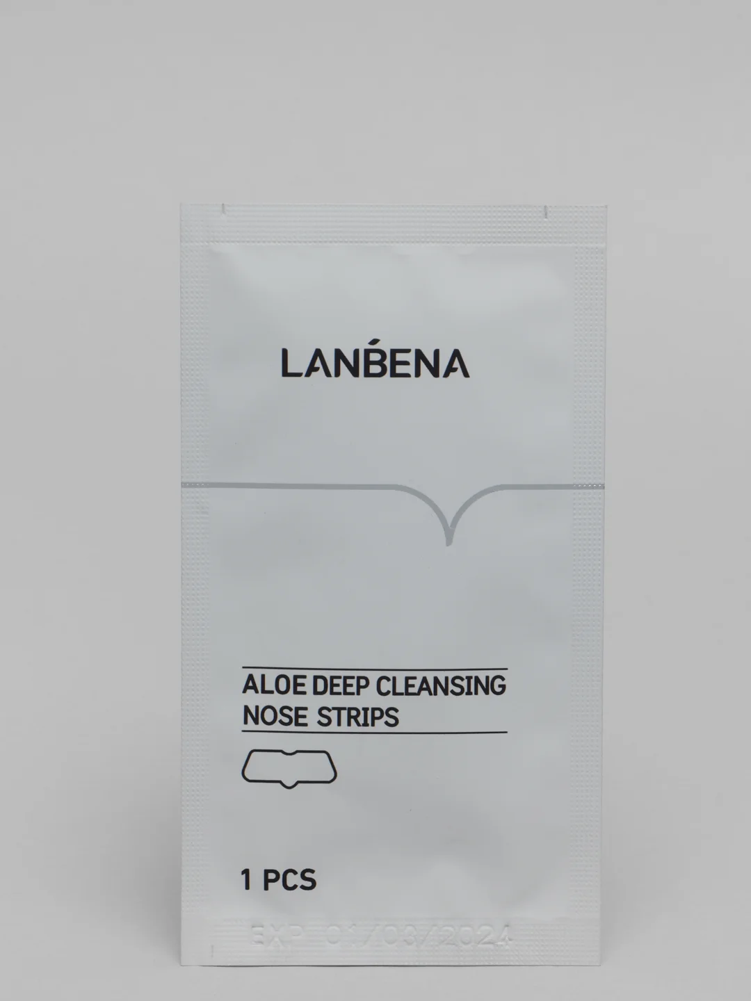 Lanbena Полоска-пластырь для глубокого очищения носа с алоэ вера