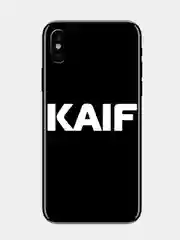 Наклейка на телефон "KAIF КАЙФ" 5х1,5см