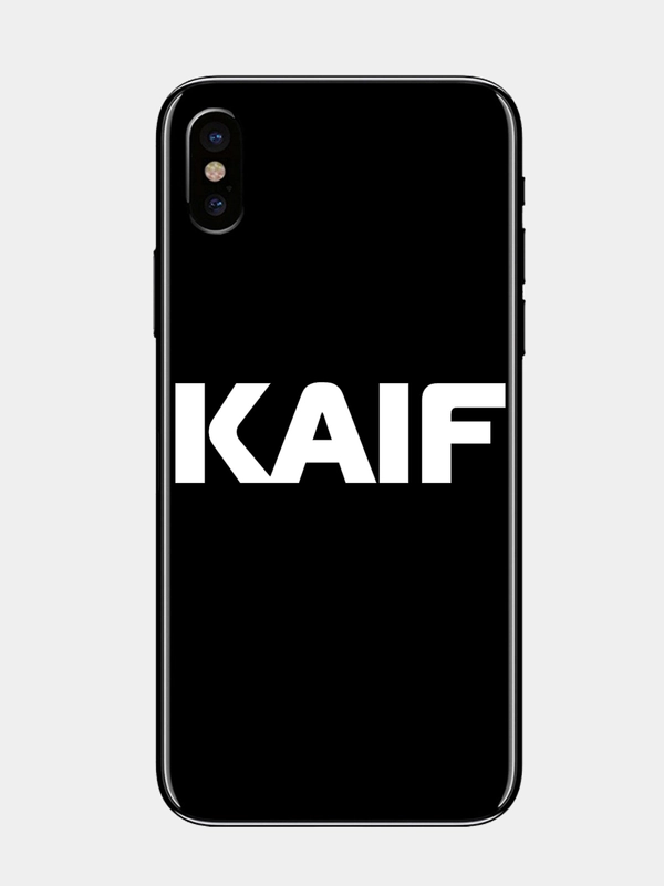 Наклейка на телефон "KAIF КАЙФ" 5х1,5см