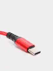 Красный кабель зарядный BOROFONE BX54 (1m, Micro-USB/Type-C/Lightning) для Android и Apple iPhone