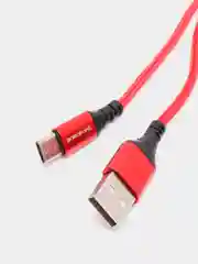 Красный кабель зарядный BOROFONE BX54 (1m, Micro-USB/Type-C/Lightning) для Android и Apple iPhone