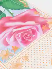 Горчичный клеенка на стол на тканевой основе "Розы", 120/200 х 137 см