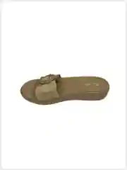 Бежевый меланж тапочки женские для дома