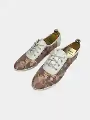 Коралловый меланж балетки женские