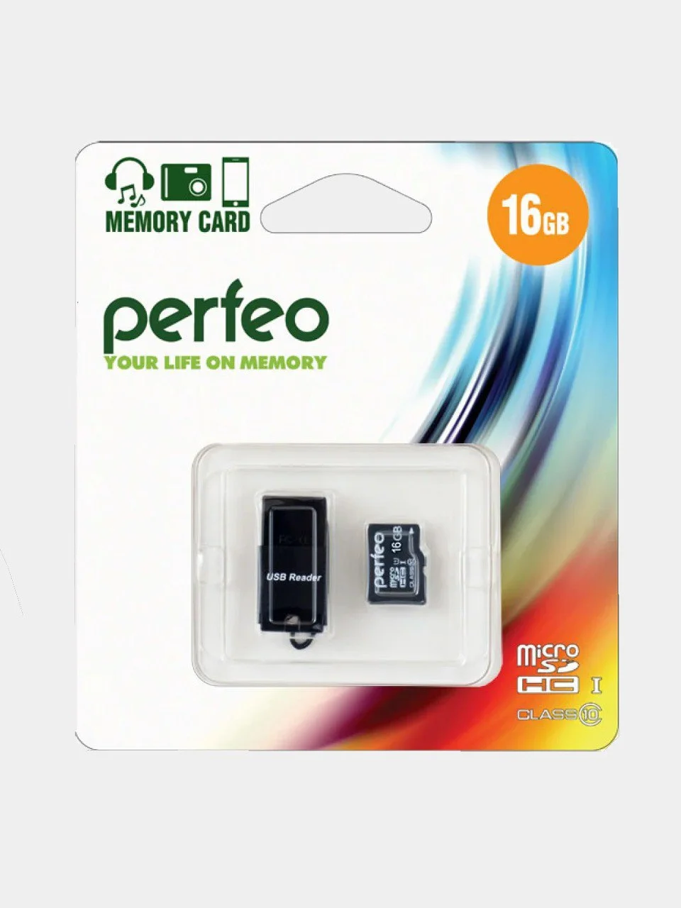 Карта памяти Perfeo microSD 16GB High-Capacity (Class 10)